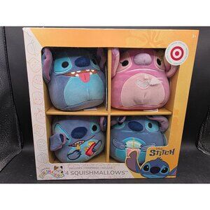 Disney Stitch 4-Pack Squishmallows Plush Set Target Exclusive 3+ Ages Collectibl